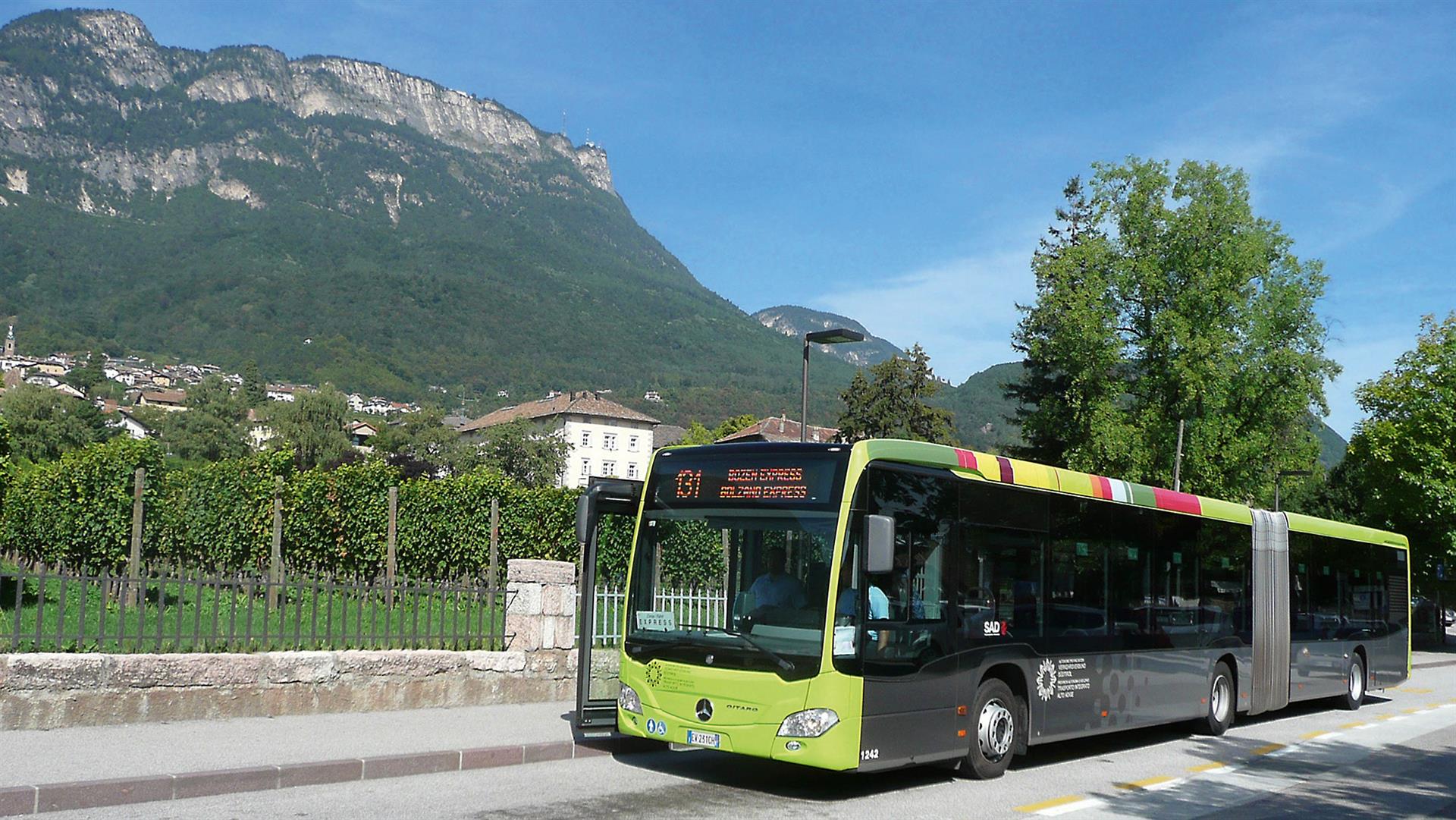 Bozen-Express: Der Schnellbus von Kaltern in die Landeshauptstadt gewinnt immer mehr Fahrgäste.